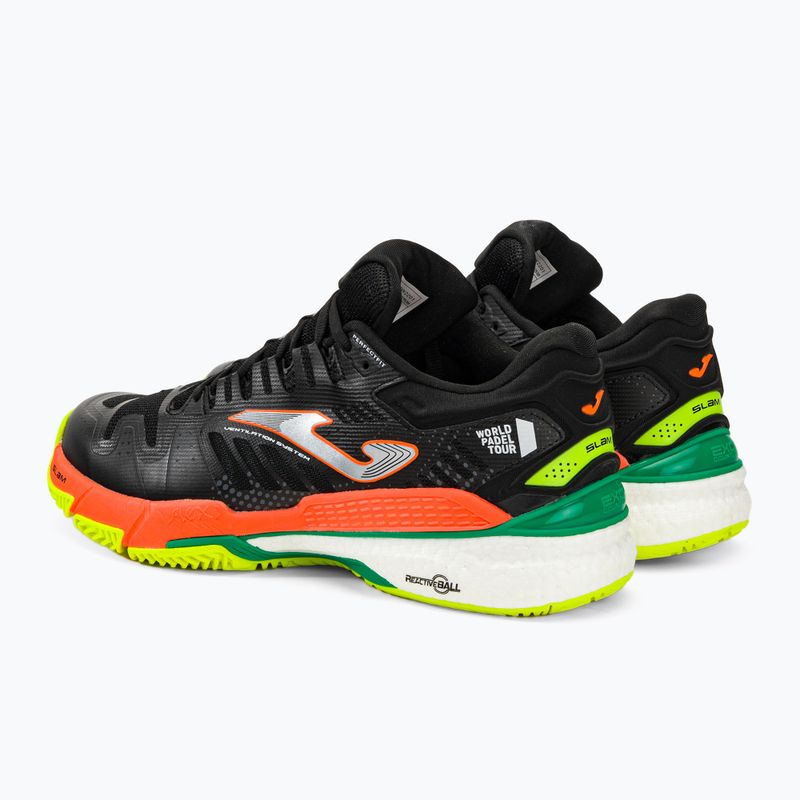 Joma T.Slam 2201 juodai oranžiniai vyriški teniso bateliai TSLAMW2201P 3