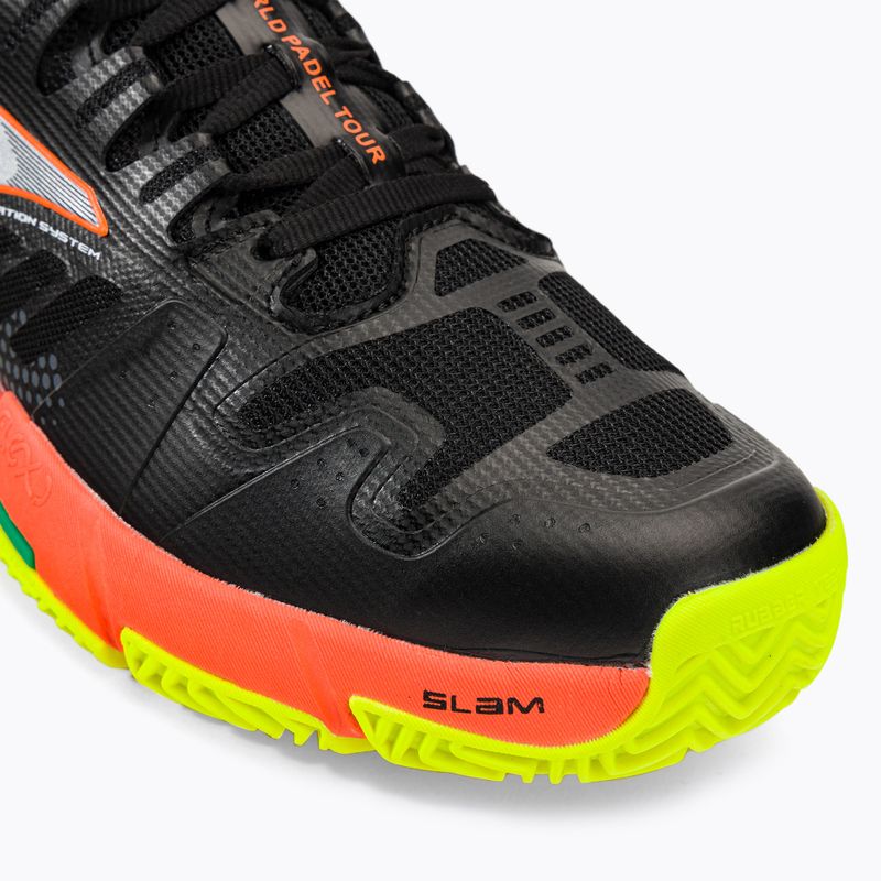Joma T.Slam 2201 juodai oranžiniai vyriški teniso bateliai TSLAMW2201P 7