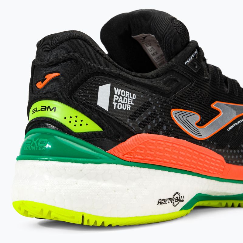 Joma T.Slam 2201 juodai oranžiniai vyriški teniso bateliai TSLAMW2201P 8