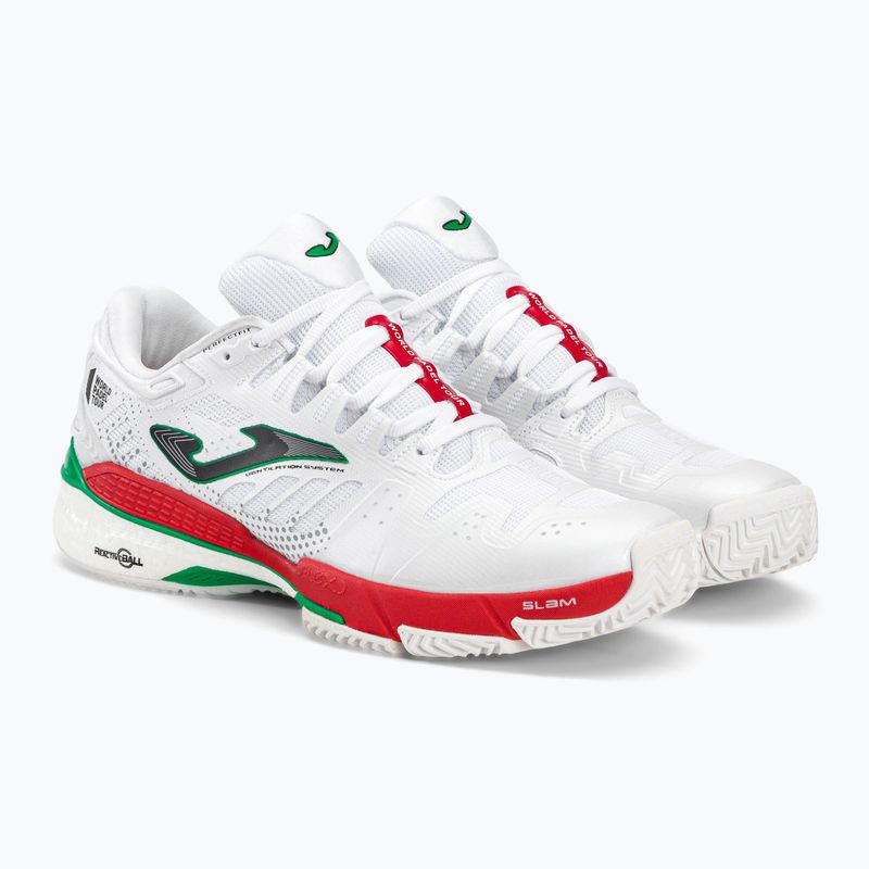 Joma T.Slam vyriški balti teniso bateliai TSLAMW2202P 4