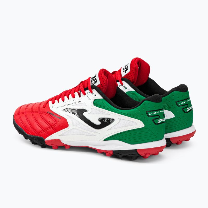 Vyriški futbolo bateliai Joma Cancha TF red/white/green 3