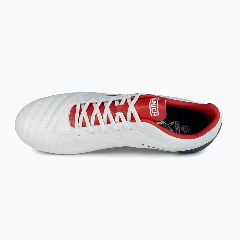 Futbolo bateliai MUNICH Arenga FG blanco/rojo 11