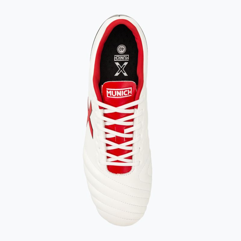 Futbolo bateliai MUNICH Arenga FG blanco/rojo 5