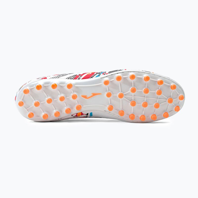 Vyriški futbolo bateliai Joma Evolution AG white/black/orange 5