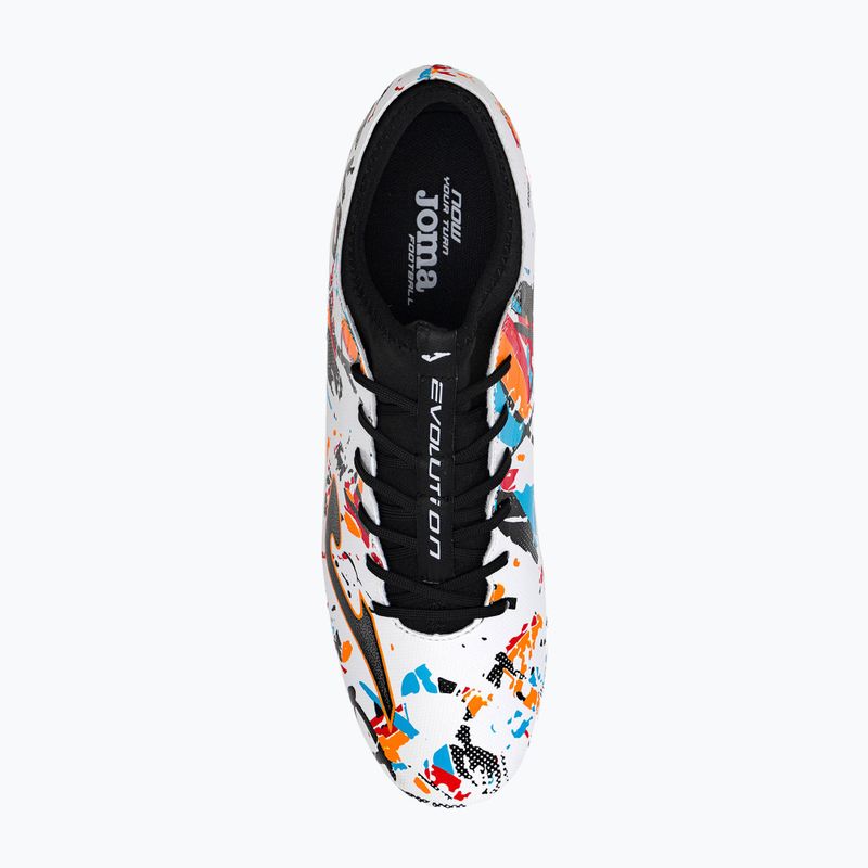 Vyriški futbolo bateliai Joma Evolution AG white/black/orange 6