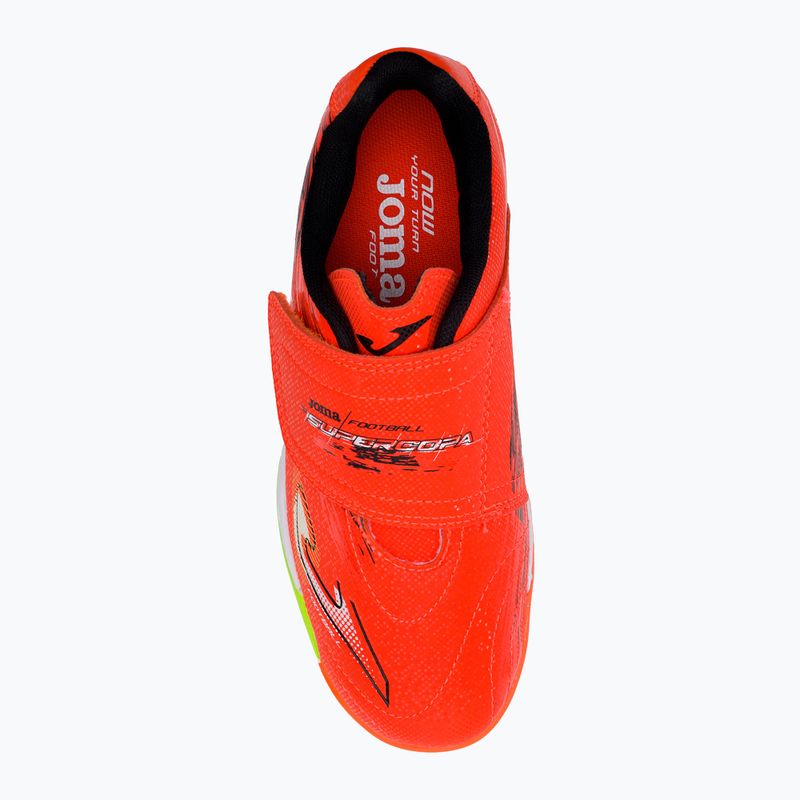 Vaikiški futbolo bateliai Joma Super Copa IN coral/green fluor 6