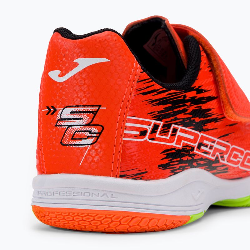 Vaikiški futbolo bateliai Joma Super Copa IN coral/green fluor 8