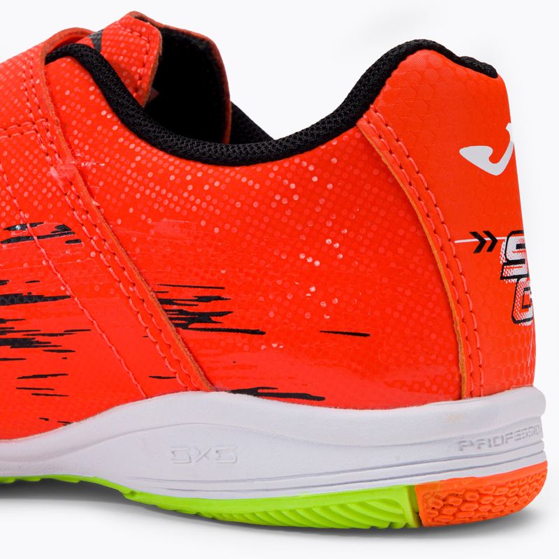 Vaikiški futbolo bateliai Joma Super Copa IN coral/green fluor 10