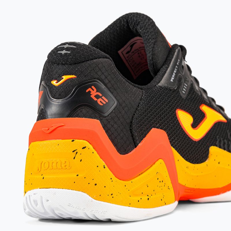 Joma T.Ace 2301 juodai oranžiniai vyriški teniso bateliai TACES2301T 9