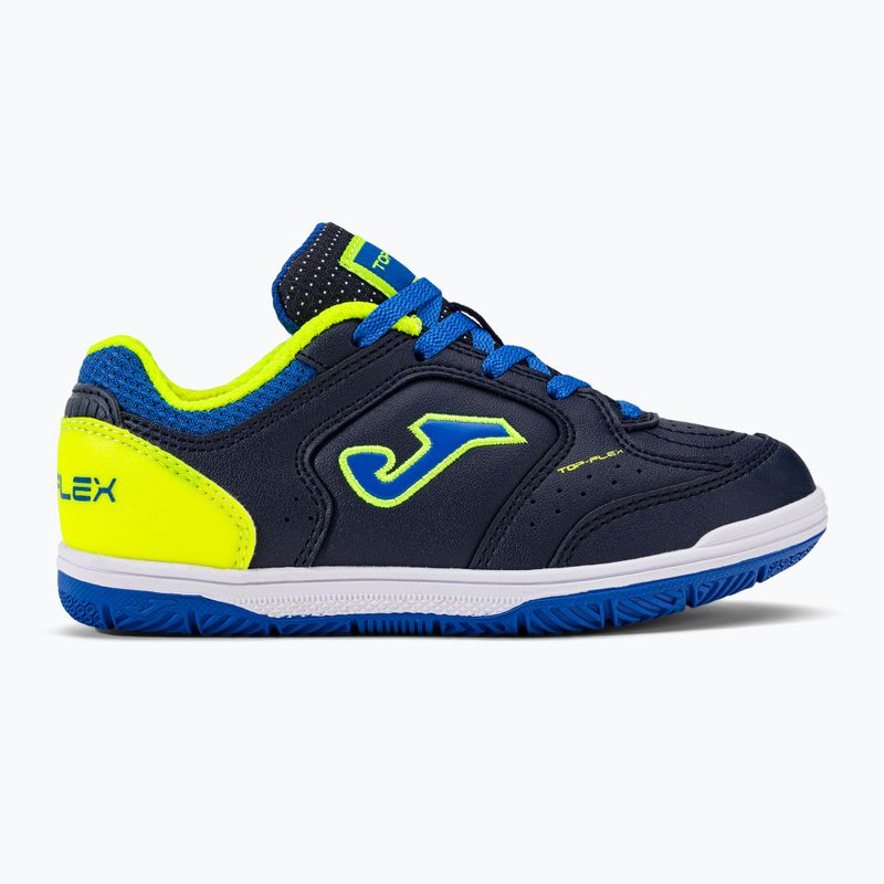 Vaikiški futbolo bateliai Joma Top Flex IN navy/yellow 2