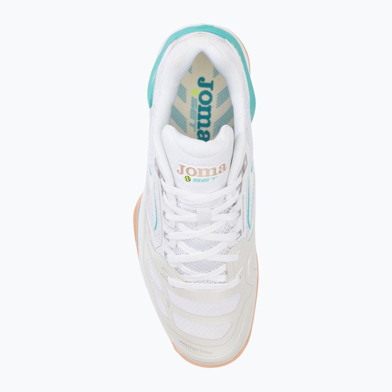 Joma T.Set moteriški baltos ir mėlynos spalvos teniso bateliai TSELS2302T 6