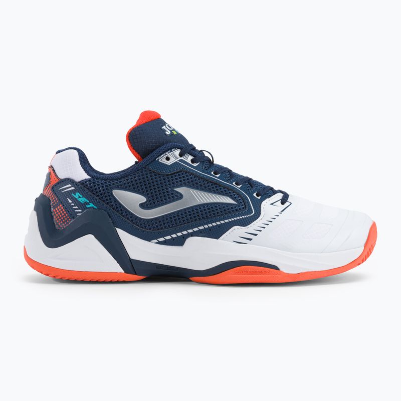 Joma T.Set CLAY vyriški tamsiai mėlyni ir balti teniso bateliai TSETS2332P 2