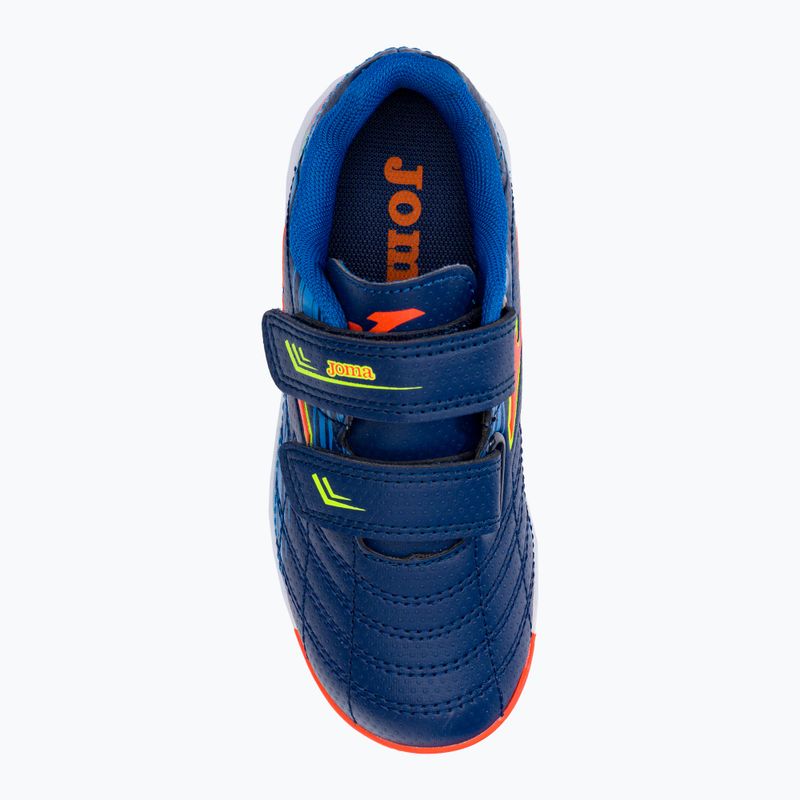 Vaikiški futbolo bateliai Joma Xpander IN navy/orange fluor 6