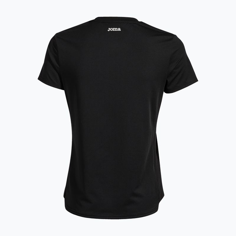 Moteriški teniso marškinėliai Joma Smash black 2