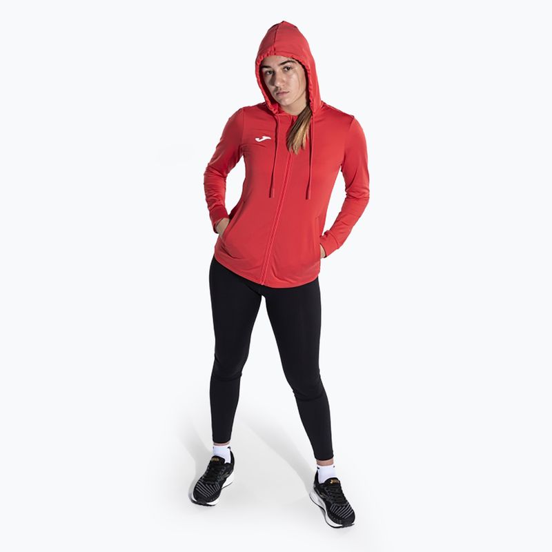 Moteriškas teniso džemperis Joma Sculpture II Zip-Up Hoodie red 2