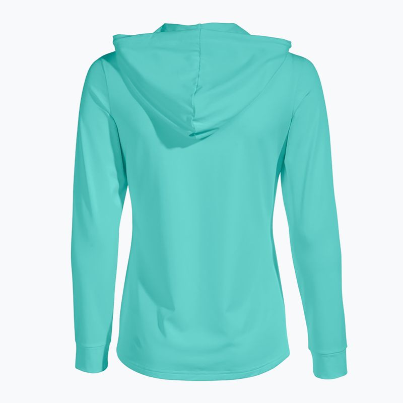 Moteriškas teniso džemperis Joma Sculpture II Zip-Up Hoodie turquoise 2