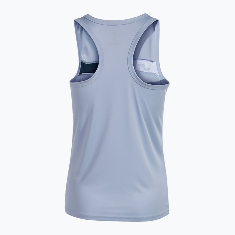 Moteriškas teniso tank topas Joma Court Sleeveless sky blue/navy 2