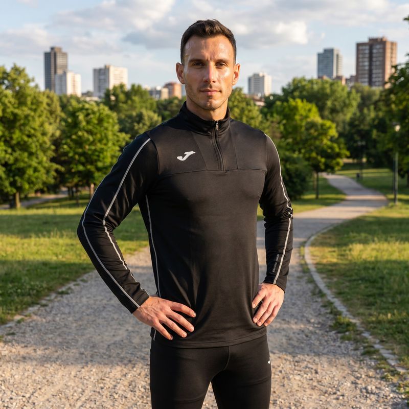 Vyriški bėgimo marškinėliai Joma R-Trail Nature juodos spalvos 103172.100 12
