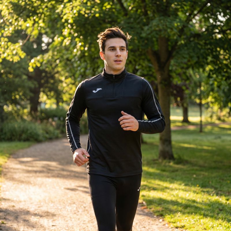 Vyriški bėgimo marškinėliai Joma R-Trail Nature juodos spalvos 103172.100 14