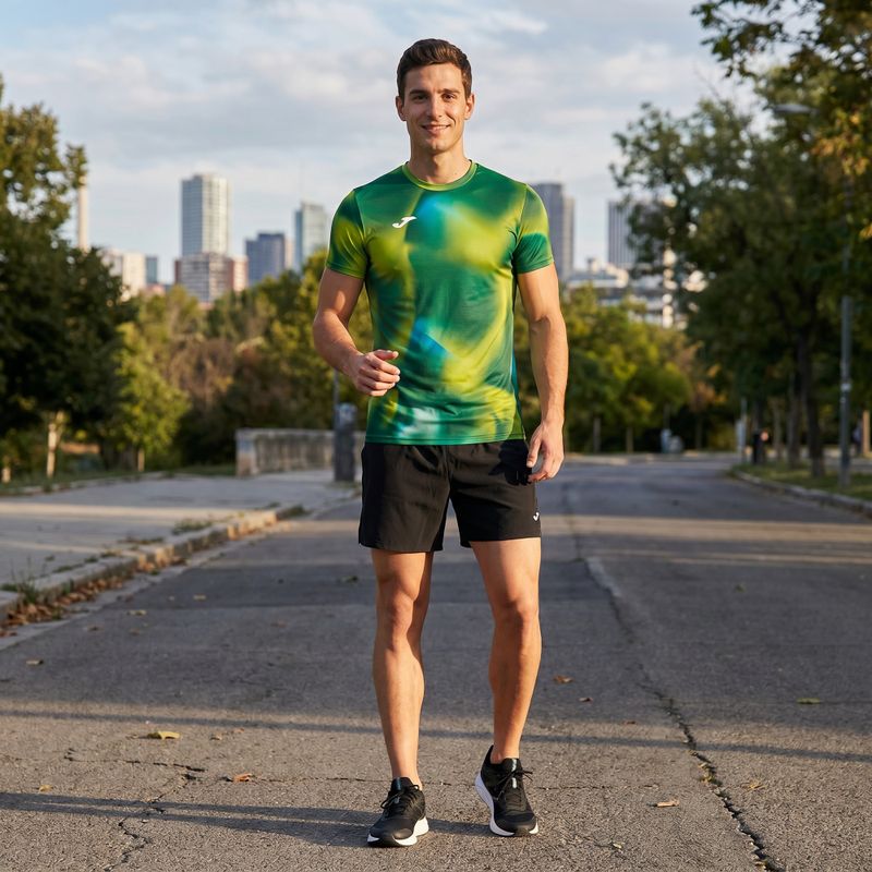 Vyriški bėgimo marškinėliai Joma R-Trail Nature green 8