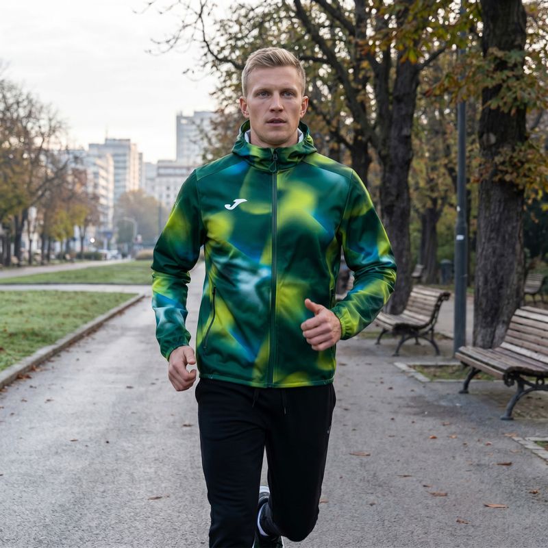 Vyriška bėgimo striukė Joma R-Trail Nature Raincoat green 103218 12