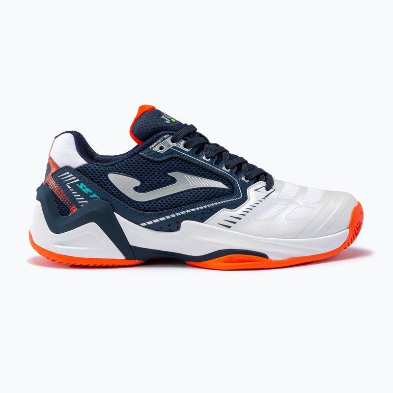 Joma T.Set CLAY vyriški tamsiai mėlyni ir balti teniso bateliai TSETS2332P 10