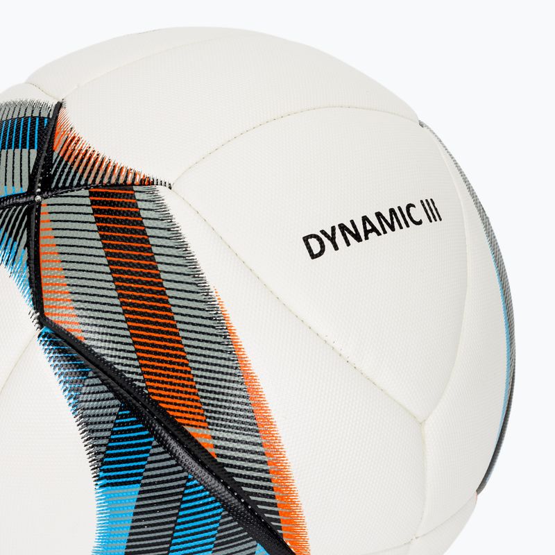 Joma Dynamic III futbolo kamuolys baltas/juodas/mėlynas/oranžinis dydis 5 3