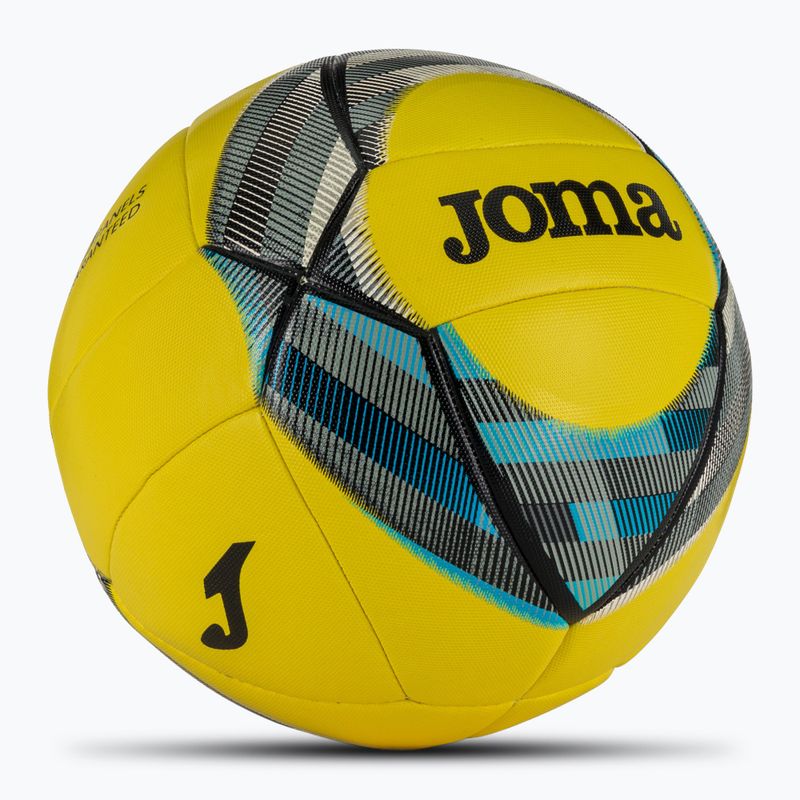 Joma Evolution III futbolo kamuolys geltonas/juodas/mėlynas dydis 5 2