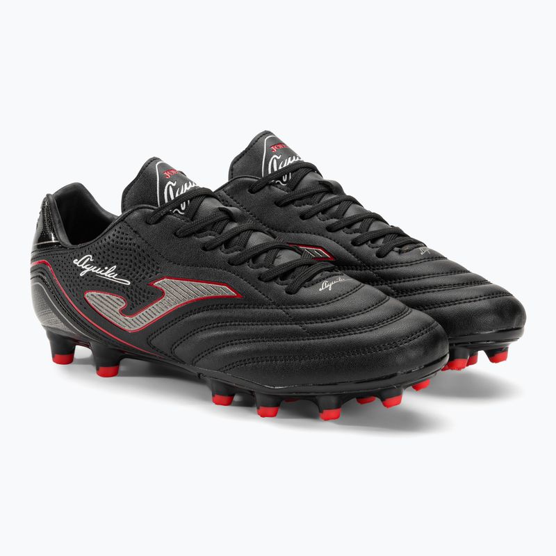 Vyriški futbolo bateliai Joma Aguila FG black/red 4