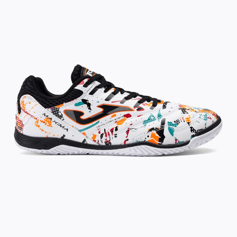 Vyriški futbolo bateliai Joma Maxima IN white/orange/red 2