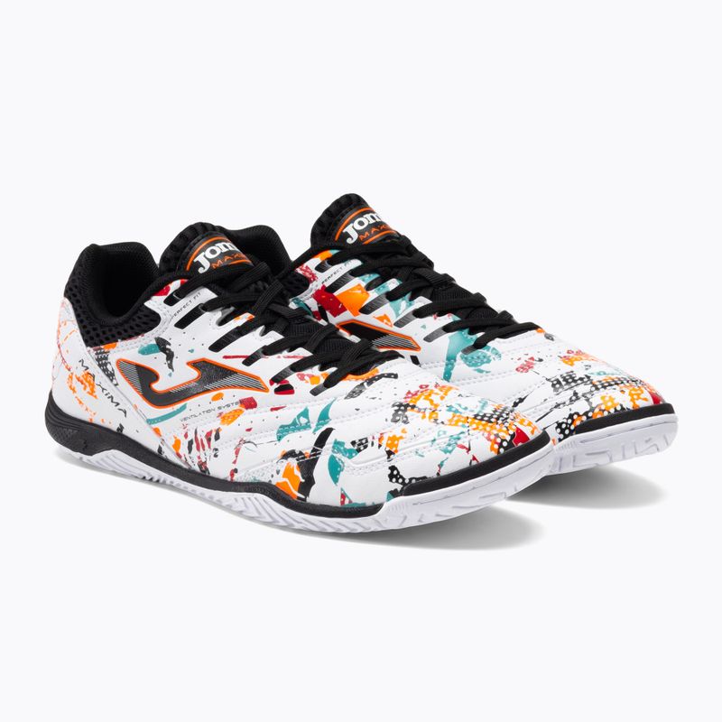 Vyriški futbolo bateliai Joma Maxima IN white/orange/red 5
