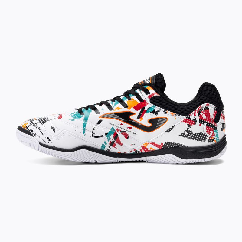 Vyriški futbolo bateliai Joma Maxima IN white/orange/red 3