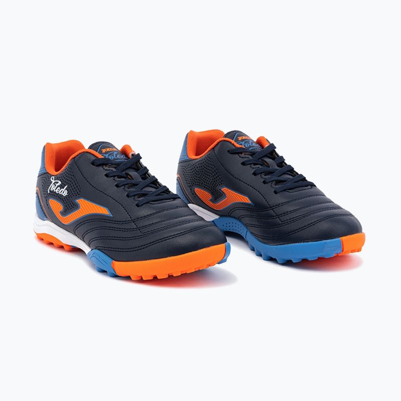 Vaikiški futbolo bateliai Joma Toledo Jr TF navy/orange 12