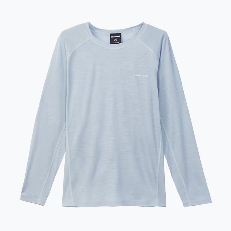 Vyriški bėgimo marškinėliai ilgomis rankovėmis NNormal Merino blue 5
