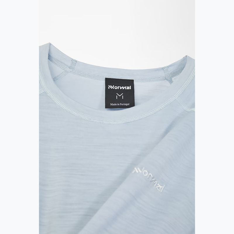 Vyriški bėgimo marškinėliai ilgomis rankovėmis NNormal Merino blue 6