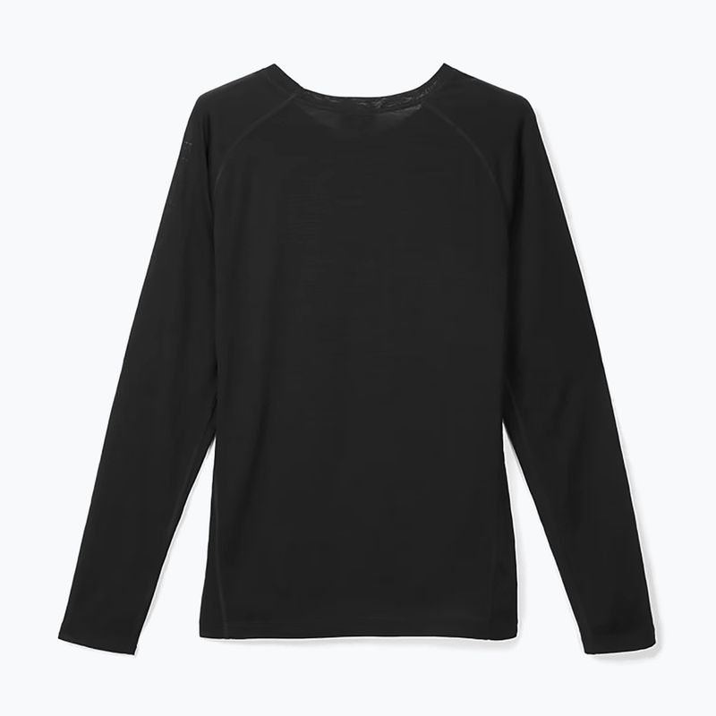 Moteriški bėgimo marškinėliai ilgomis rankovėmis NNormal Merino black 5