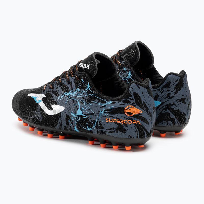 Vaikiški futbolo bateliai Joma Super Copa Jr AG black/turquoise 3