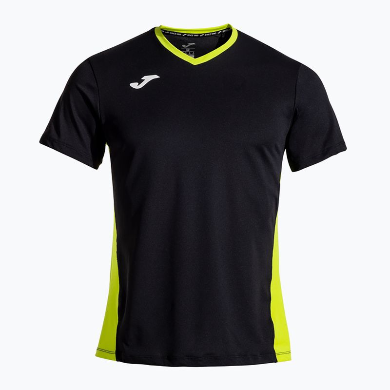 Vyriški teniso marškinėliai Joma Court black/green