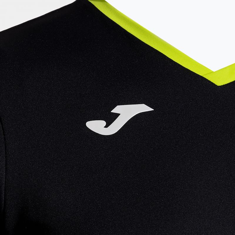 Vyriški teniso marškinėliai Joma Court black/green 4