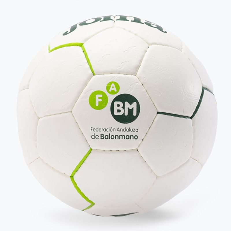 "Joma Fed Balonmano Andaluza" futbolo kamuolys balta/žalia 3