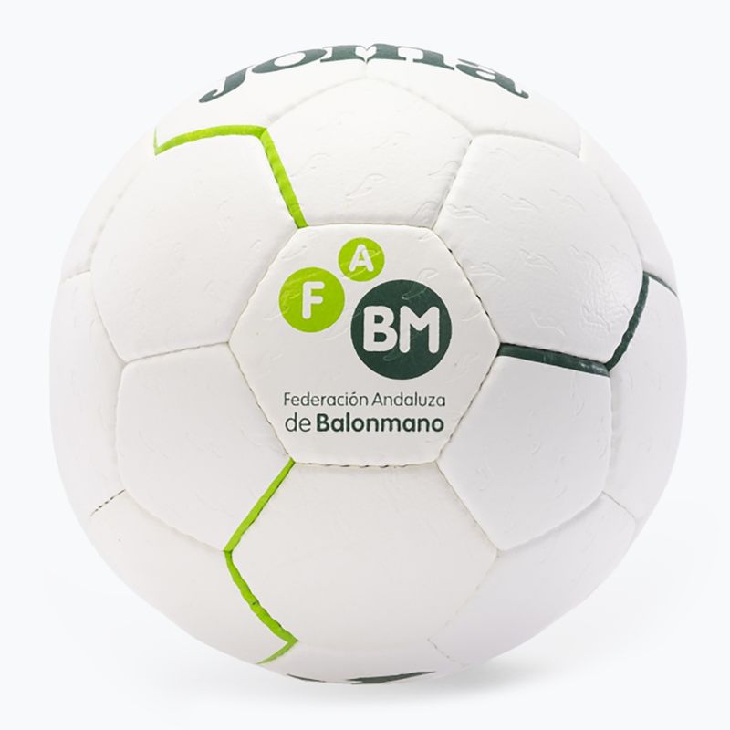 "Joma Fed Balonmano Andaluza" futbolo kamuolys balta/žalia 3