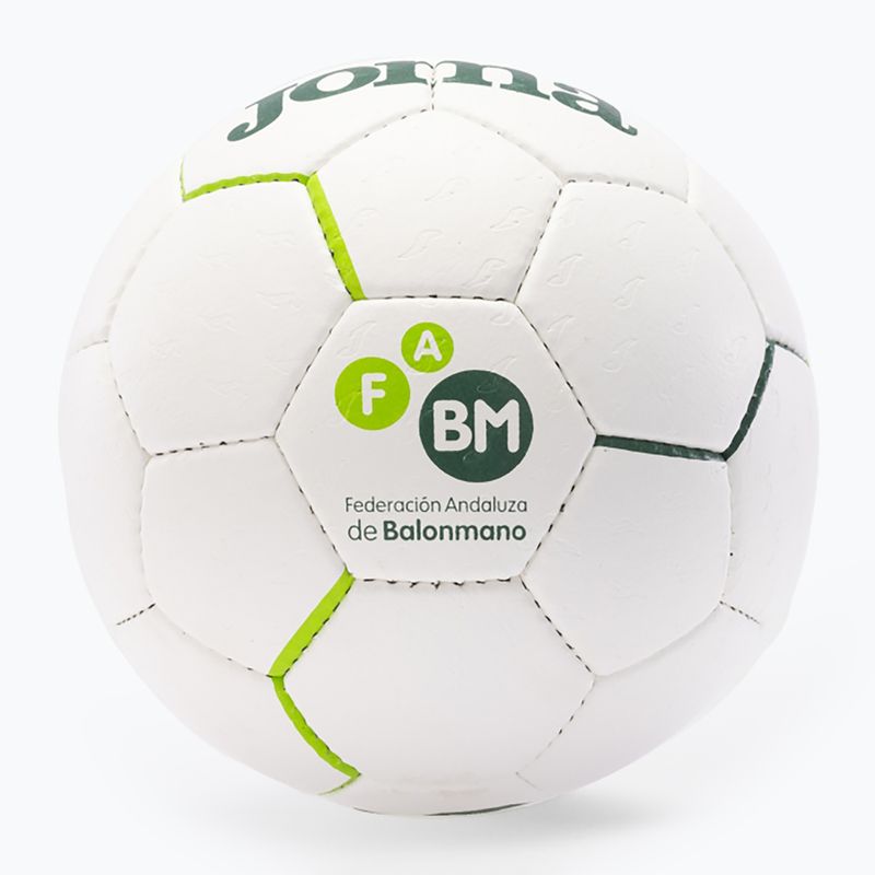 "Joma Fed Balonmano Andaluza" futbolo kamuolys balta/žalia 3