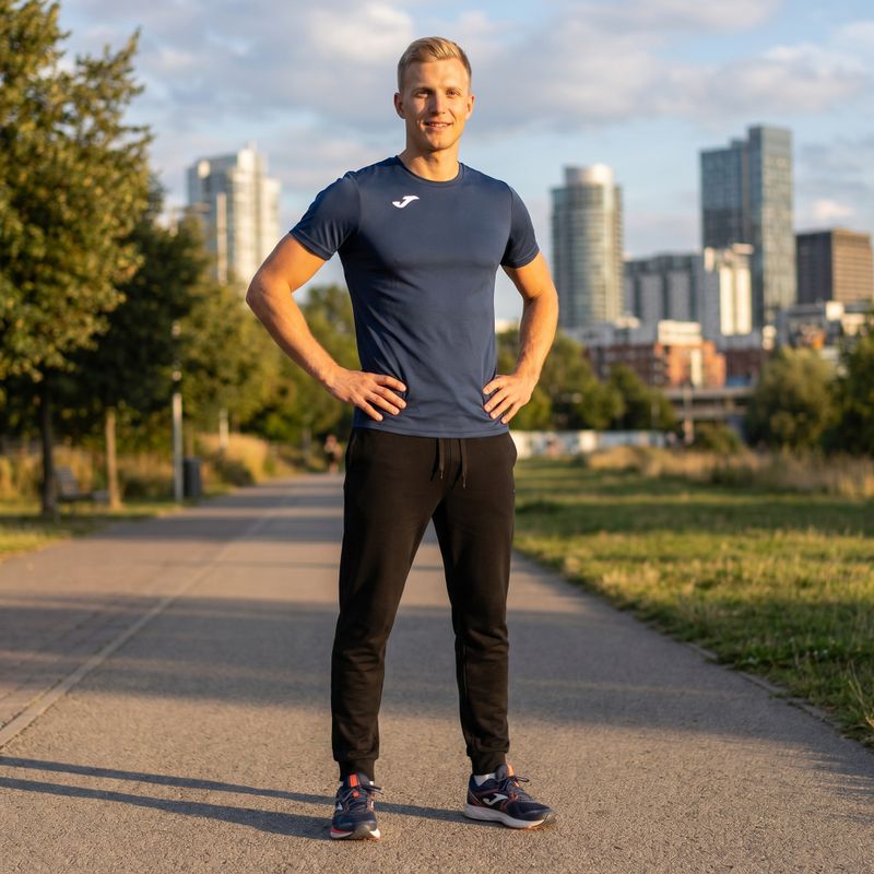 Vyriški bėgimo marškinėliai Joma Record II navy 2