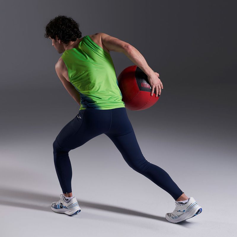 Vyriški bėgimo marškinėliai Joma Elite XI fluor green/navy 6