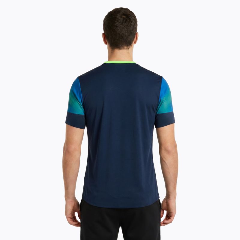 Vyriški bėgimo marškinėliai Joma Elite XI navy/fluor green 2
