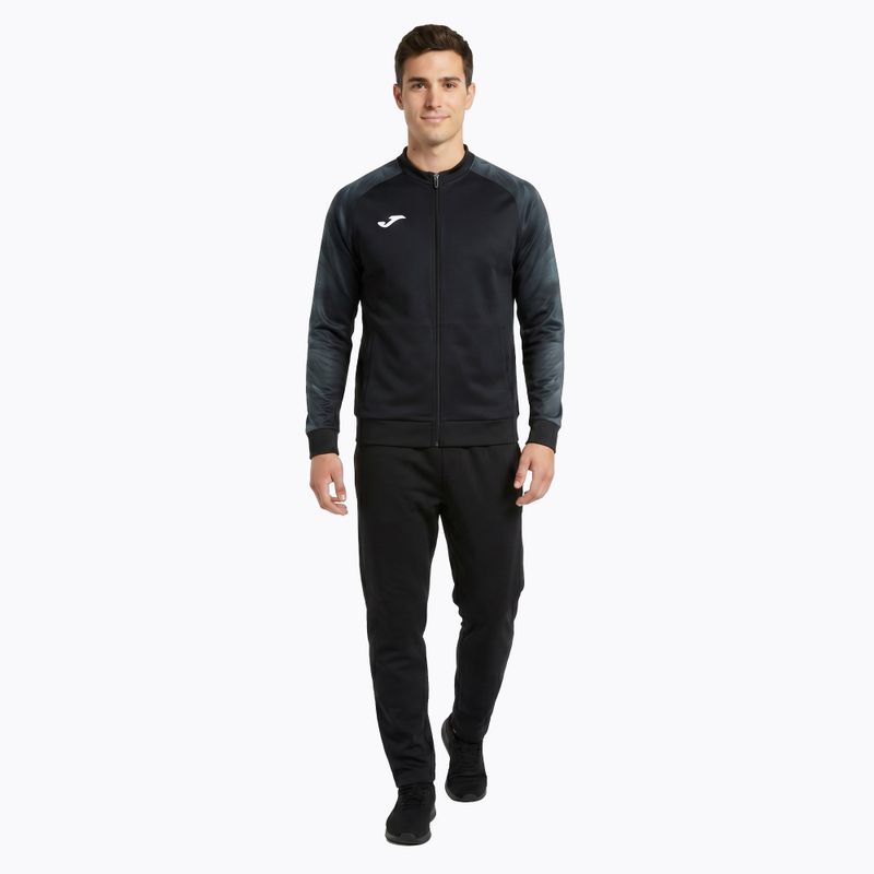 Vyriškas bėgimo džemperis Joma Elite XI Full Zip juoda/anglies spalva 2
