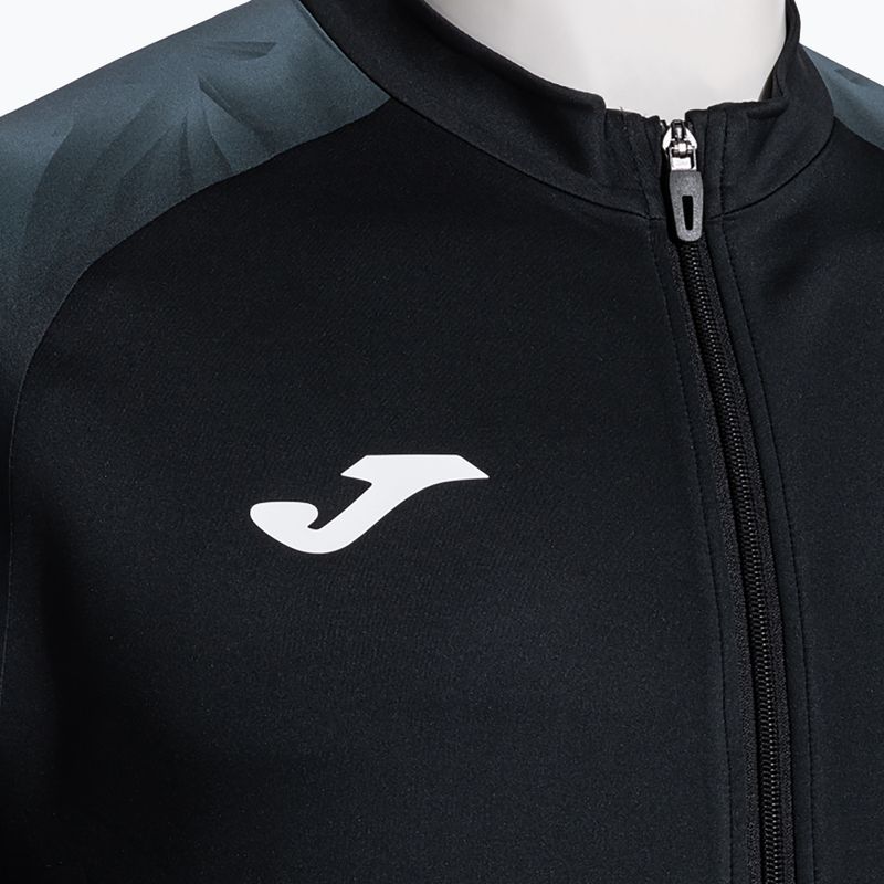 Vyriškas bėgimo džemperis Joma Elite XI Full Zip juoda/anglies spalva 3
