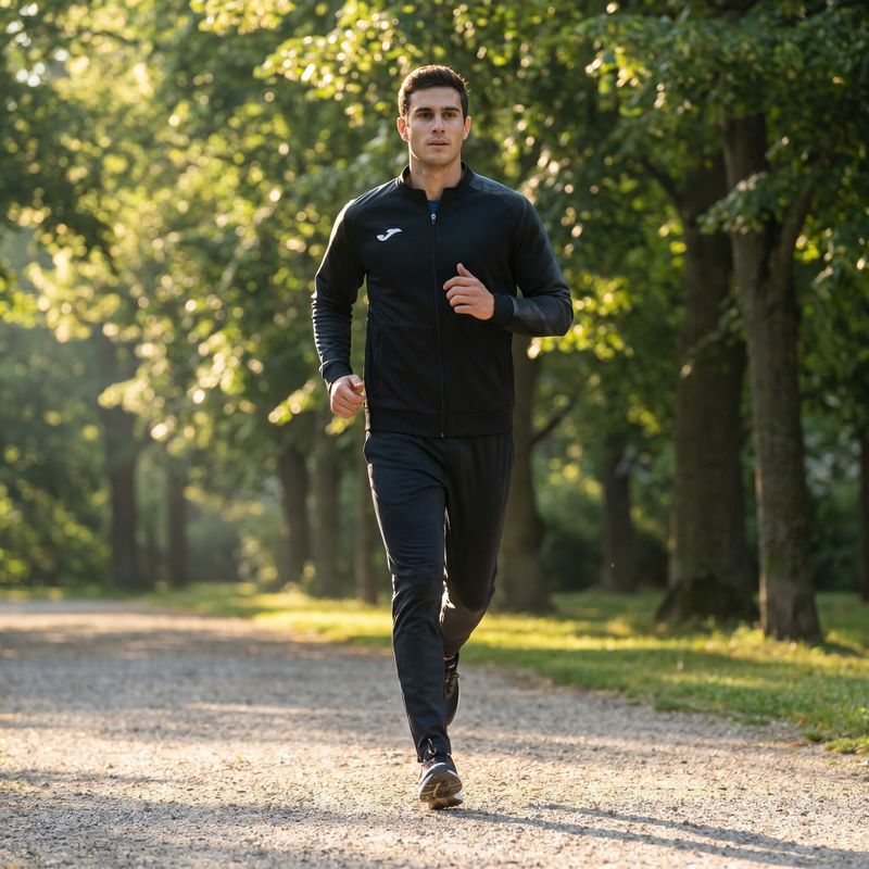 Vyriškas bėgimo džemperis Joma Elite XI Full Zip juoda/anglies spalva 9
