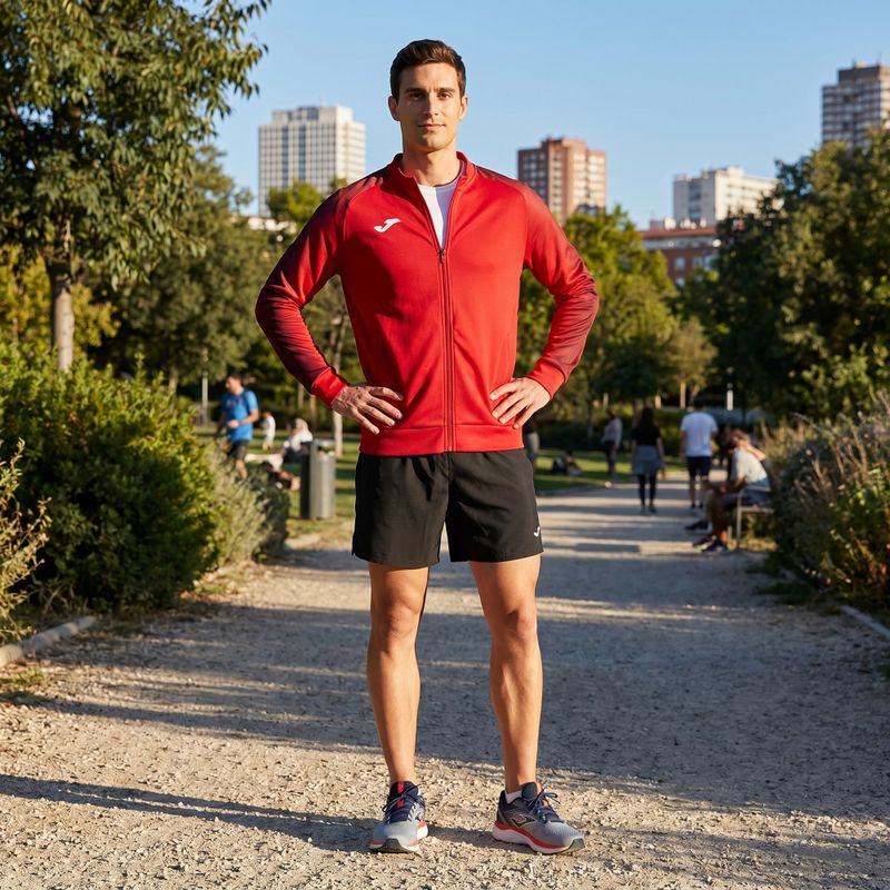 Vyriškas bėgimo džemperis Joma Elite XI Full Zip red 9