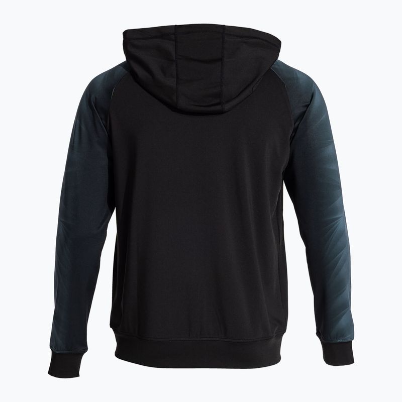 Vyriškas bėgimo džemperis Joma Elite XI Hoodie black/anthracite 3